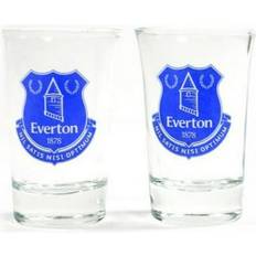 Transparent Verres à bière Everton FC Shot Glass Set (Pack of 2) - Bleu Verre à bière 2pcs