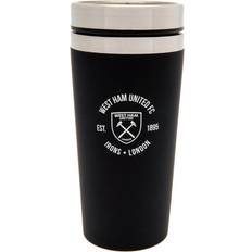 Acciaio Bicchieri da viaggio West Ham United FC Executive Crest Travel Mug - Nero/Grigio/Multicolore Bicchiere da viaggio