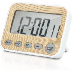 Brown Kitchen Timers Intirilife Digital Brown Short Time Clock Kitchen Timer