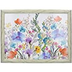 Vidrio Bandejas de servicio Bandeja Acolchada Para Regazo 44 x 34 cm Diseío De Flores Bandejade servicio