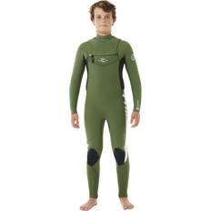 Verde Mute Rip Curl Boys 2023 Dawn Patrol 4/3mm Chest Wetsuit Gree