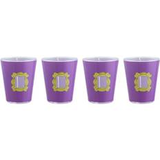 Paars Drinkglazen Paladone Friends Set of 4 Frame Drinking Glass 4pcs