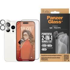 PanzerGlass Pack 2-en-1 Ultra-Wide Fit iPhone 15 Pro