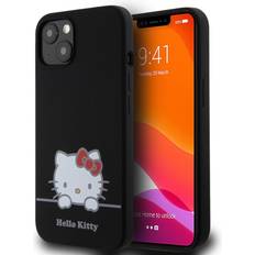 Hello Kitty iPhone 13 Skal Liquid Silicone Svart