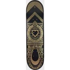 Ahorntræ Longboards Blue Print Home Heart Skateboard Deck