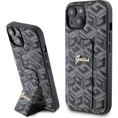 Guess iPhone 15 Skal G Cube Grip Stand Svart