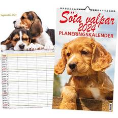 Söta Valpar Planeringskalender 2024