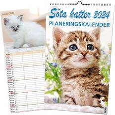 Söta katter Planeringskalender 2024 Upplaga 1