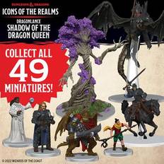 WizKids D&D Fantasy Miniatures Set 25 Icons of the Realms: Dragonlance: Shadow of the Dragon Queen Super Booster Pack 2 Huge Rare Figurer