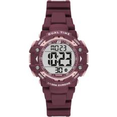 Skechers for Rossmoor, Digital Movement, 38 mm Burgundy Polyurethane Case with a Polyurethane Strap, SR2110