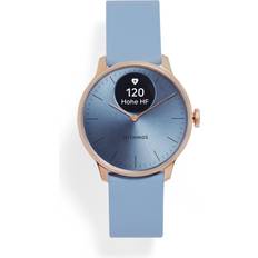 Withings ScanWatch Light Blue and Rose Gold 37mm Hybrid smartwatch with health tracking