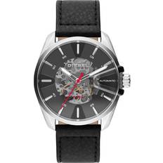 Diesel Ure Diesel MS9 Skeleton Leather Black Automatic DZ1966