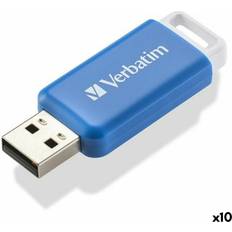 Hukommelseskort & USB Stik Verbatim USB-stik V DataBar Blå Sort 64 GB