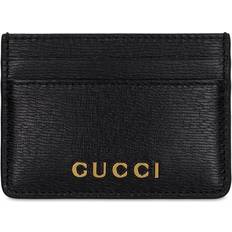 Gucci Kortholdere Gucci Card Case With Script - Black