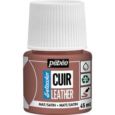 Pebeo Färger Pebeo Cuir Leather 45 ml läderfärg, färgar även PU läder – Terracotta, matt satin-finish