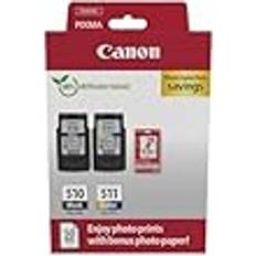 Canon PG-510/CL-511 PVP Originale Nero Ciano / Magenta Giallo