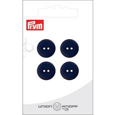 Garn & Håndarbeidsutstyr Prym flat plastknapp Navy 15 mm 4 stk