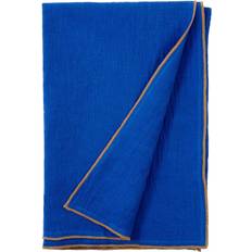 Evy Plaid 130x190 cm Hør Cobalt