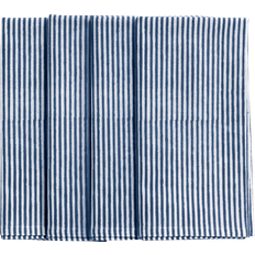 Chamois Boligtekstiler Chamois Servietter Stripe 4-pak Blå Stofserviet Blå (50x50cm)