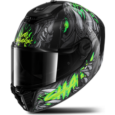 SHARK Helmets Integralhjelm Spartan RS Shaytan, Sort/Grøn/Antracit Herre