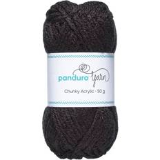 Panduro Garn Chunky Acrylic 50g svart