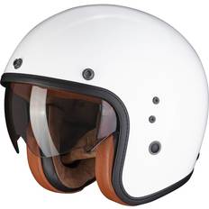 Scorpion Motorcycle Equipment Scorpion Belfast Evo Luxe White Jet Helmet White