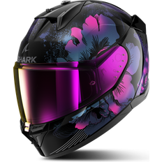 Purple Motorcycle Helmets Shark D-Skwal Mayfer Helmet, black-purple, for Men