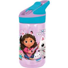 Gabbys dockskåp Licens Gabbys Dockskåp vattenflaska med sugrör 480 ml