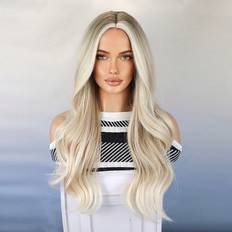 Shein Light Golden Synthetic Wig Long Wavy Brown