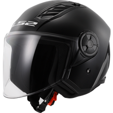 Motorcykelutrustning LS2 Airflow II Hjälm - Solid Glansig Svart