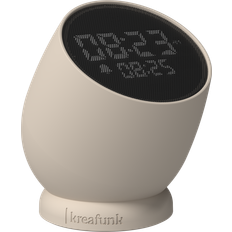 Analog Väckarklockor Kreafunk Bell Alarm Clock with sound Ivory Sand KFYI09