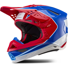 Alpinestars Supertech S-M10 Aeon Motocross Helmet - White/Red Blue Glossy Man, Adult