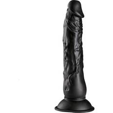 Willie city dildo Willie City Sort Realistisk Sugekop Dildo 23 cm Black