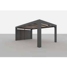 Genua endevæg Cubus carport single komposit (Areal )