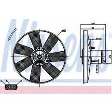 Radiateurs Nissens Ventilateur 85538 308 12 Sans Cadre Du Véntilateur