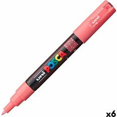 Orange Water Colours Posca Marker PC-1M Coral Pink 6 Units