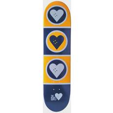 Heart Supply Squad Skateboard Deck Yellow Yellow/Blue/White 7.75"