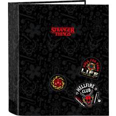 Materiales de oficina Stranger Things Carpeta Folio Safta 4 Anillas 35 mm Lomo Ancho