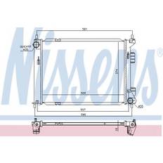 Radiateurs Nissens 67603 Radiateur Du Moteur Aluminium 500 374 16 Avec Joints Sans Vase D'Expansion