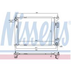 Olieradiatorer på tilbud Nissens Radiator 67603 Aluminium 500 374 16