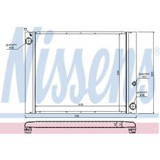 Radiateurs Nissens Radiateur Du Moteur 64325 Aluminium 578 494 32 Grille De Radiateur Soudée LAND ROVER