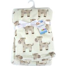 First Steps Luxury Soft Fleece Baby Blanket with Cute Giraffe Design 75 x 100cm for Babies from Newborn