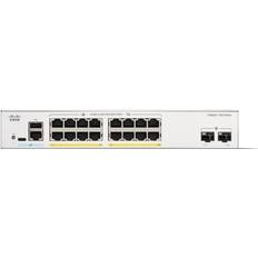 Cisco Interrupteurs Cisco Catalyst 1300-16P-2G 16 x 10/100/1000 PoE+ 2 x Gigabit SFP