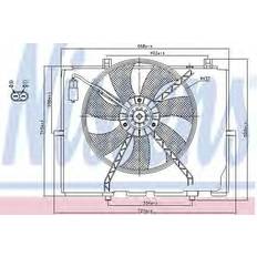 Nissens Car Fan radiator 85654