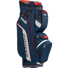 Golfbagger Ping Pioneer Trallebag Navy/Platinum Red