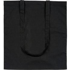 Cheap Shopping Trolleys eBuyGB 1206003 Shopping Tote Shoulder Bag, 100% Cotton, Black