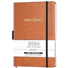 Brown Calendars Diary 2022 Day to Page 2022 December