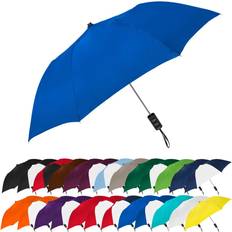 Strømberg BRAND UMBRELLAS Spectrum Popular Style 15 Automatic Open Light Weight Travel Folding Umbrella for Men and Women, Royal Blue