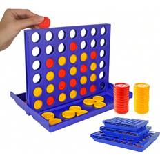 Classic Board Game Connect Four, Four In A Row, Family Party Game, Christmas Game, Fun Educational Entertainment Game, Multiplayer Battle Game, Line U