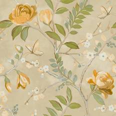 Wallpapers Grandeco Life Lola Yellow Wallpaper A68802